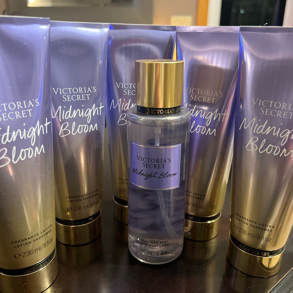 Victoria's Secret Midnight Bloom LOT- new, 1 spay, 5 lotions